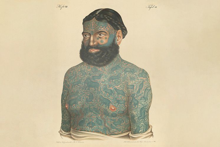 Kapten George Costentenus, porträtt av Carl Heitzmann. Bild med tillstånd av Hagströmers medicinhistoriska bibliotek, Karolinska Institutet.