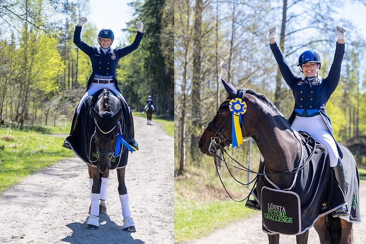 Jeanna Högberg och BE Allex SWB/Cecilia Bergåkra och My Friend SWB, foto Roland Thunholm