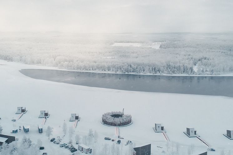 Vinterdagar på Arctic Bath innebär många internationella gäster som kommer och åker på anläggningen
