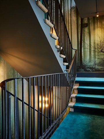 Trapphus på Spedition Hotel i Thun, Schweiz, designat av Stylt Trampoli.