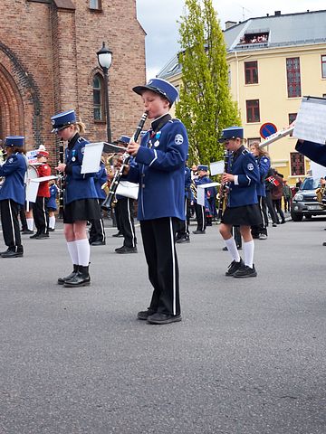 Kampen Skole Musikkorps. Foto: Leidolv Magelssen