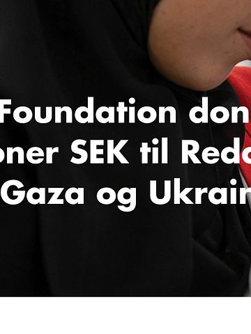 Biltema Foundation donerer 10 millioner SEK til Redd Barnas arbeid i Gaza og Ukraina