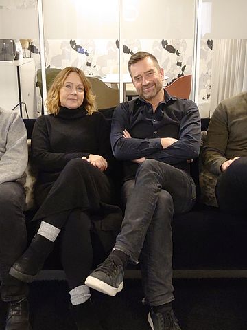 Operation team i nya PackBud fr vänster: Linus Dahlin CTO, Catarina Smedshammar UX, Mattias Sjunnesson CEO, Marcus Björkman Utvecklare