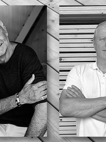 Ernst Kirchsteiger och CALVEAs grundare Ronny Svanströmer