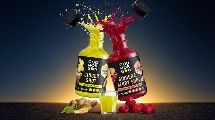 God Morgon® Ginger Shot och God Morgon® Ginger & Berry Shot är två hälsosamma och välsmakande nyheter perfekta för att stärka immunförsvaret inför höstens och vinterns kalla dagar