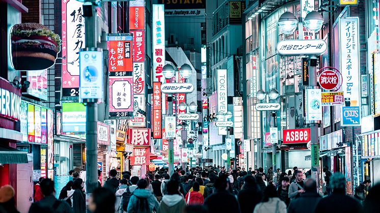  Japan är världens tredje största ekonomi och Sveriges största exportmarknad i Asien. Foto: PIxabay