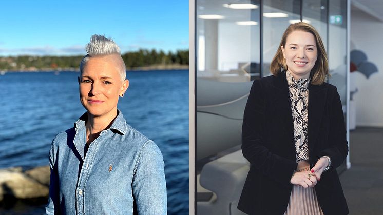 Kollasj Charlotte Rapp og Victoria Braathen