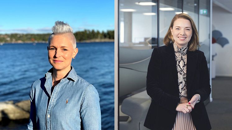 Kollasj Charlotte Rapp og Victoria Braathen