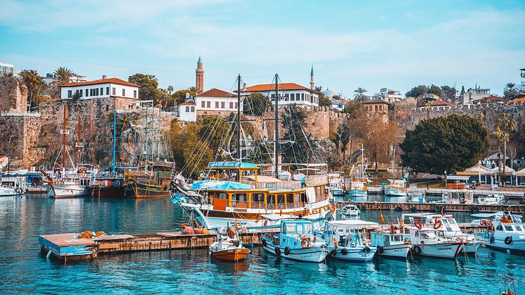 Beliebtes Ausflugsziel an der Türkischen Riviera - der Hafen von Antalya.