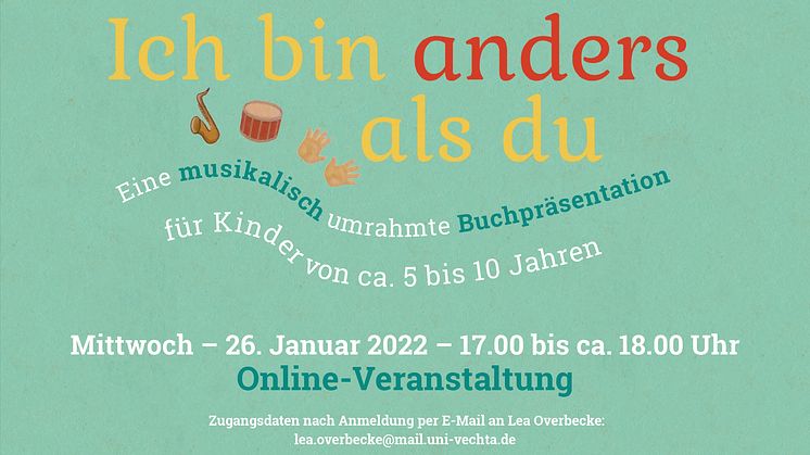 Studierende der Uni Vechta umrahmen eine Online-Kinderbuchpräsentation musikalisch