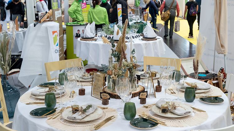 Kreative Tafelinszenierungen auf der ISS GUT! Messe - Foto: Tom Schulze