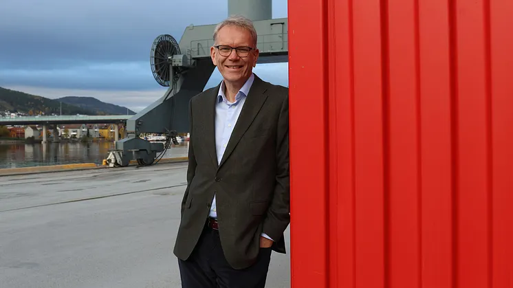 Havnedirektør Arne Fosen i Drammen Havn. 
