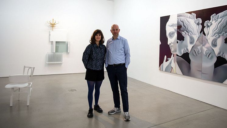 Künstler Vivian Greven & Benjamin Houlihan in Ausstellung EGOSTATE (G2 Kunsthalle) - Foto: Elli Flint