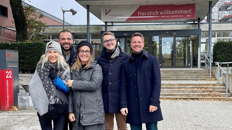 Vortragende auf dem pädagogischen Fachtag an der Universität Vechta. (vlnr) Prof.in Dr.in Sandra L. Bosacki (CAN), Prof. Dr. Salvatore Ioverno (I), Prof.in Dr.in Serena Lecce (I), Prof. Dr. Rory T. Devine (GB), Prof. Dr. Christopher Osterhaus (D)