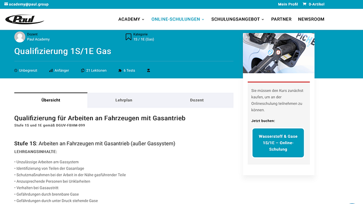 Paul Academy: Online-Schulung 