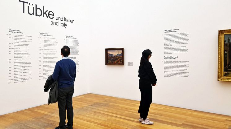 Museum der bildenden Künste Leipzig: Blick in die Ausstellung "Tübke und Italien" - Foto: Elli Flint 