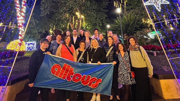 Auf Madeira erlebte die alltours Infogruppe ein weihnachtlich geschmücktes Funchal.