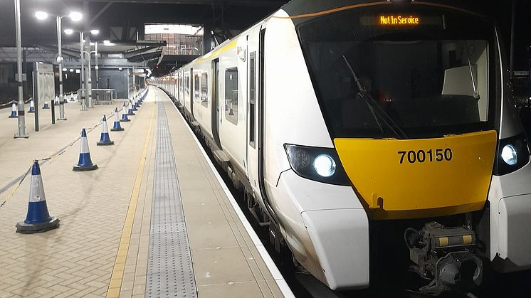 Brent Cross West station platform safety testing