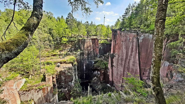 Roter Porphyr in Rochlitz - Foto: Kathleen Schramm