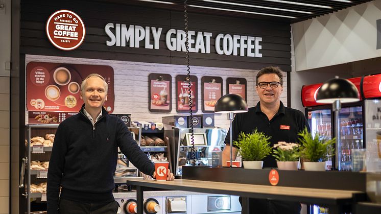 “Sustainability matters are always present for us, but to be able to realize all ideas we depend on partners like Circle K, who are willing and brave to try out and develop new concepts together with us,” says Martin Löfberg (left).