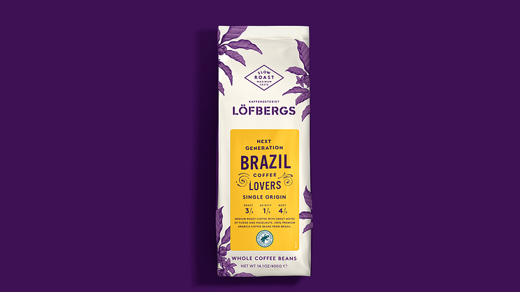 Löfbergs Single Origin Brazil, hela bönor
