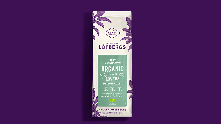Löfbergs Organic Medium Roast, hela bönor