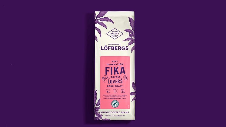 Löfbergs Fika Dark Roast, hela bönor