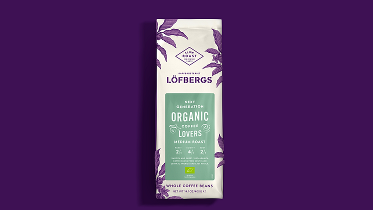 Löfbergs Organic Medium Roast, hela bönor