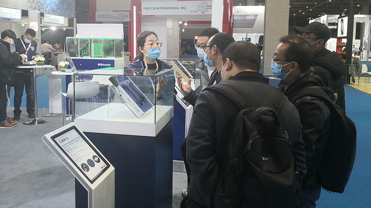 CabinAir talking healthy air to visitors at Automechanika, Shanghai