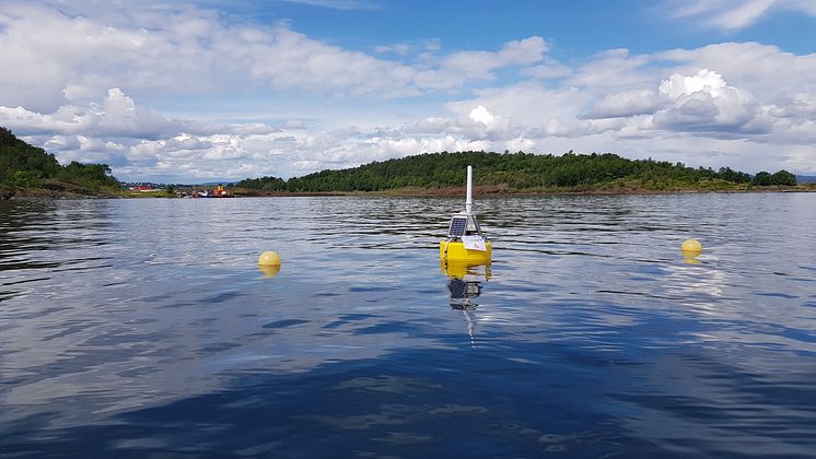 Målebøye nordøst for Langøyene