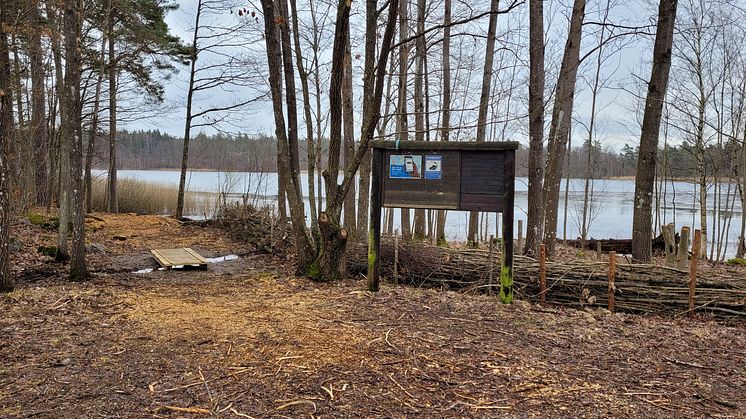 Skärsjön i Ronneby har rustats upp och fått fina förutsättningar för sportfiske.