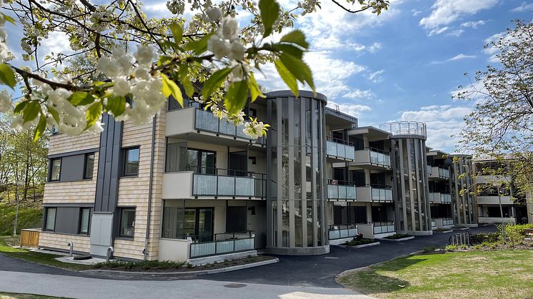 Första huset färdigrenoverat i Lindome centrum