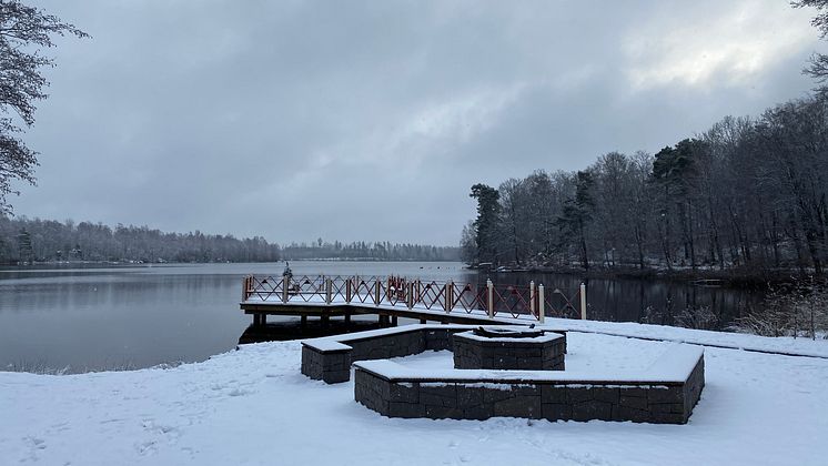 Södersjöns brygga vinter