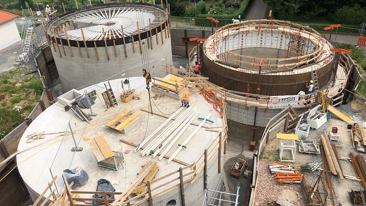 Rohbau für das neue Wasserwerk kurz vor dem Abschluss