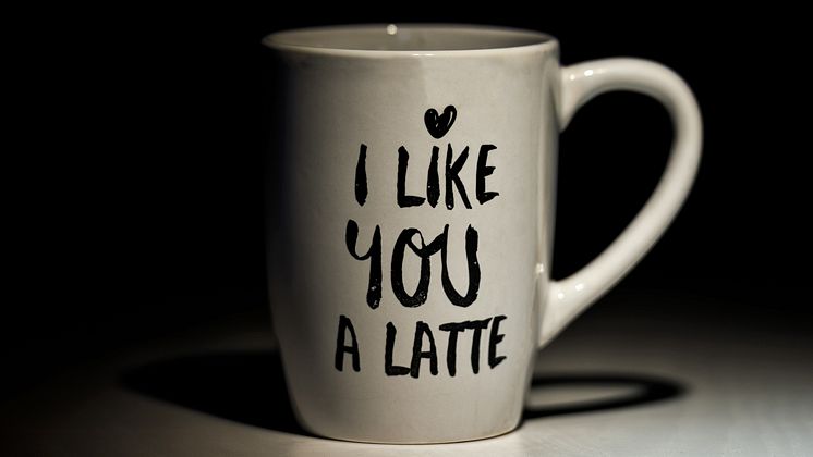 Kaffekopp med budskap