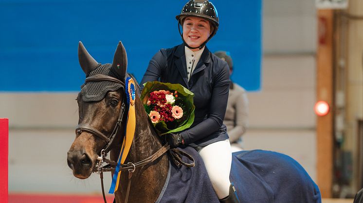 Annie Hjertén från Åby Ridklubb är årets Diamant segrare på Jönköping Horse Show