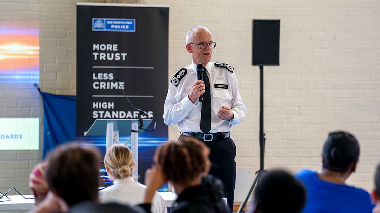 [The Commissioner launching A New Met for London in Peckham]