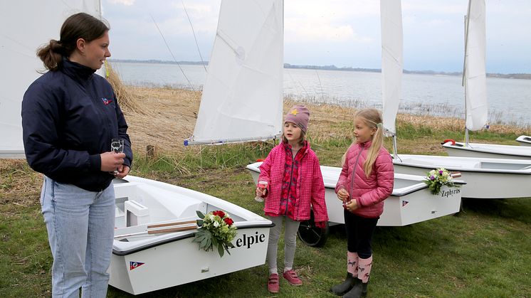 Auch die Jüngsten hatten die große Ehre, Boote zu taufen