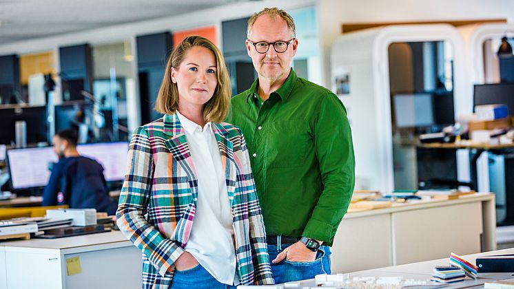 Cecilia Windh, digitaliseringsstrateg och Niclas Sundgren, VD på Liljewall