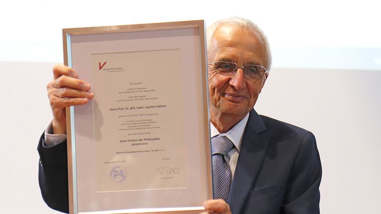 Festakt Verleihung Ehrendoktorwürde Prof. Dr. Joachim Kahlert im Mai 2024