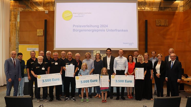 Auszeichnung für wegweisende Energieprojekte: Bürgerenergiepreis Unterfranken verliehen