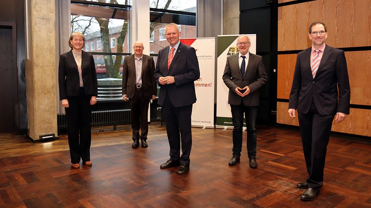 Bewilligungsübergabe für das Forschungsprojekt 4N an der Universität Vechta