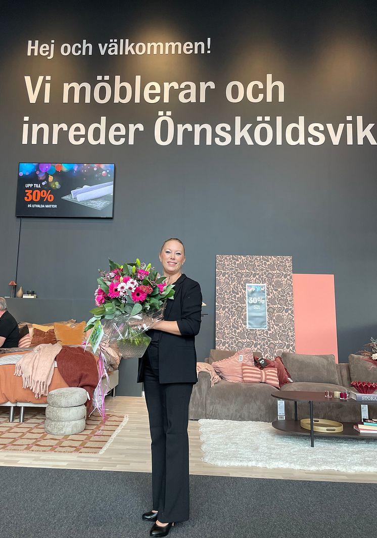Butikschef Karin Gustafson