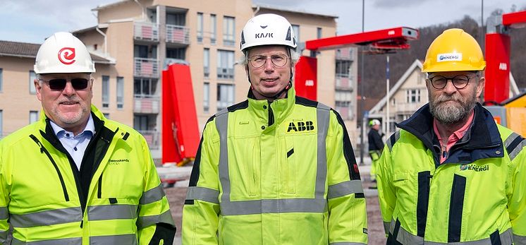 Jan Franzén, Elektroskandia, Björn Johansson, ABB och Peter Lerge, Jönköping Energi.