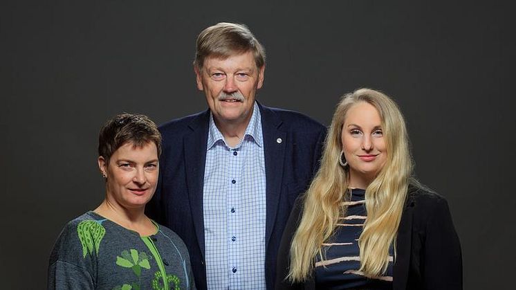 Lina Bengtsson (M), Christer Caesar (KD), Hanna Nilsson (SD) 