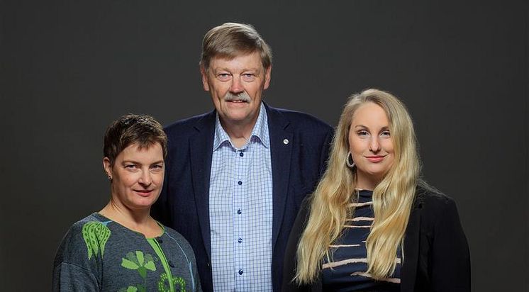 Lina Bengtsson (M), Christer Caesar (KD), Hanna Nilsson (SD) 