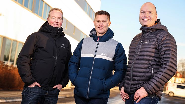 Lars Krangnes (fra venstre), Odd Sverre Østlie og Atle Gerhardsen leder Cautus Geo med strategi for vekst. (Foto: Jørn Grønlund)