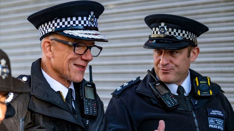 [Commissioner Sir Mark Rowley on patrol in Croydon]