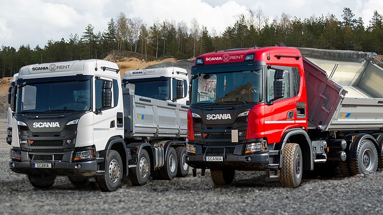 Neue Kipper im Angebot von Scania Rent