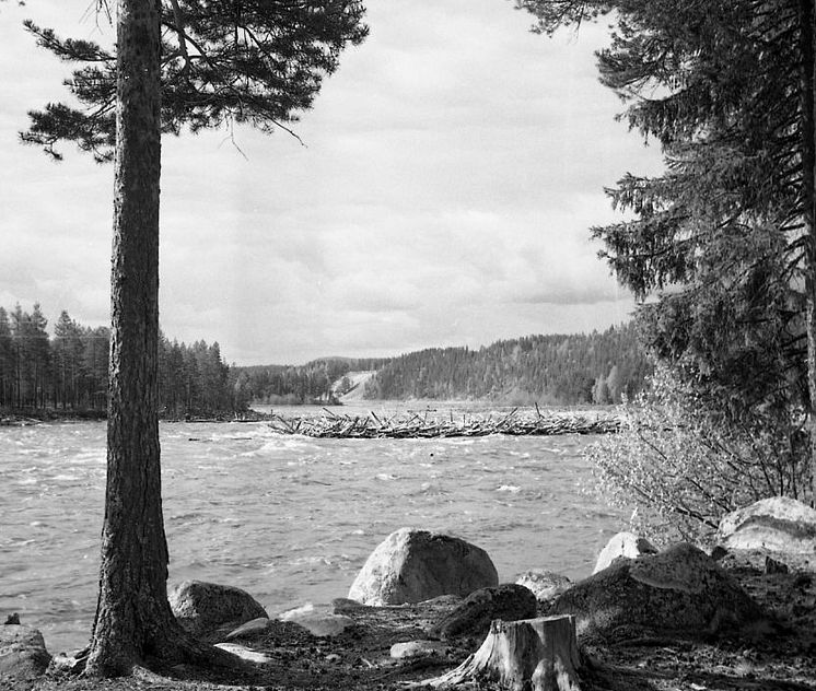 Historical view, summer by Lule River
